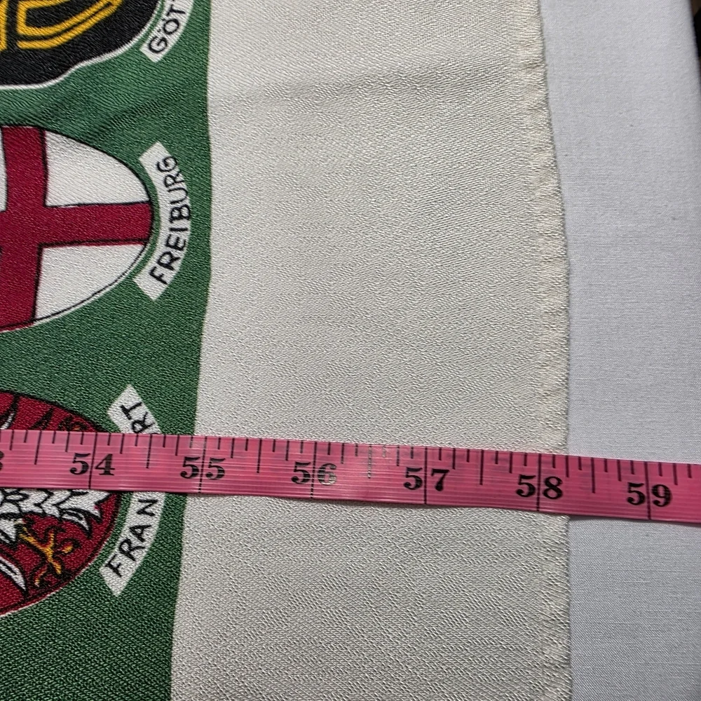 Vintage Germany Tablecloth Map Souvenir 58x49